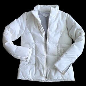 bebe White Puffer Jacket